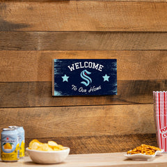 Seattle Kraken Wood Wall Sign, 6x11, NHL, Home