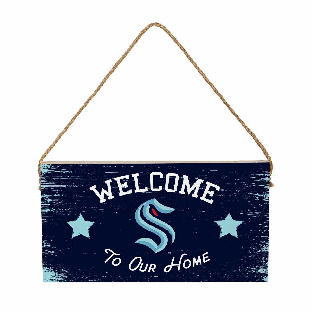 Seattle Kraken Wood Wall Sign, 6x11, NHL, Home