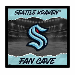 Seattle Kraken 23"H x 23"L LED Wall Decor, Edgelite, Square, NHL, Home