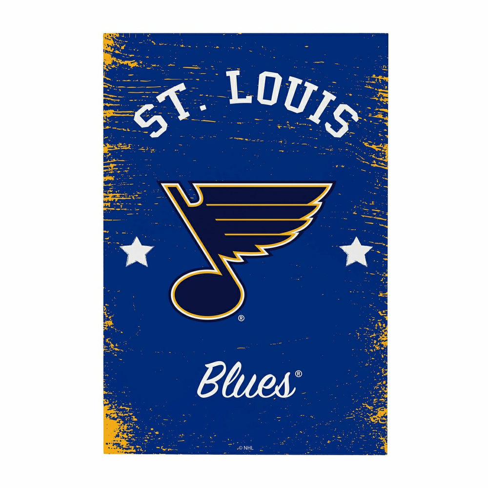 St Louis Blues Wood Wall Sign, 16x24, NHL, Home