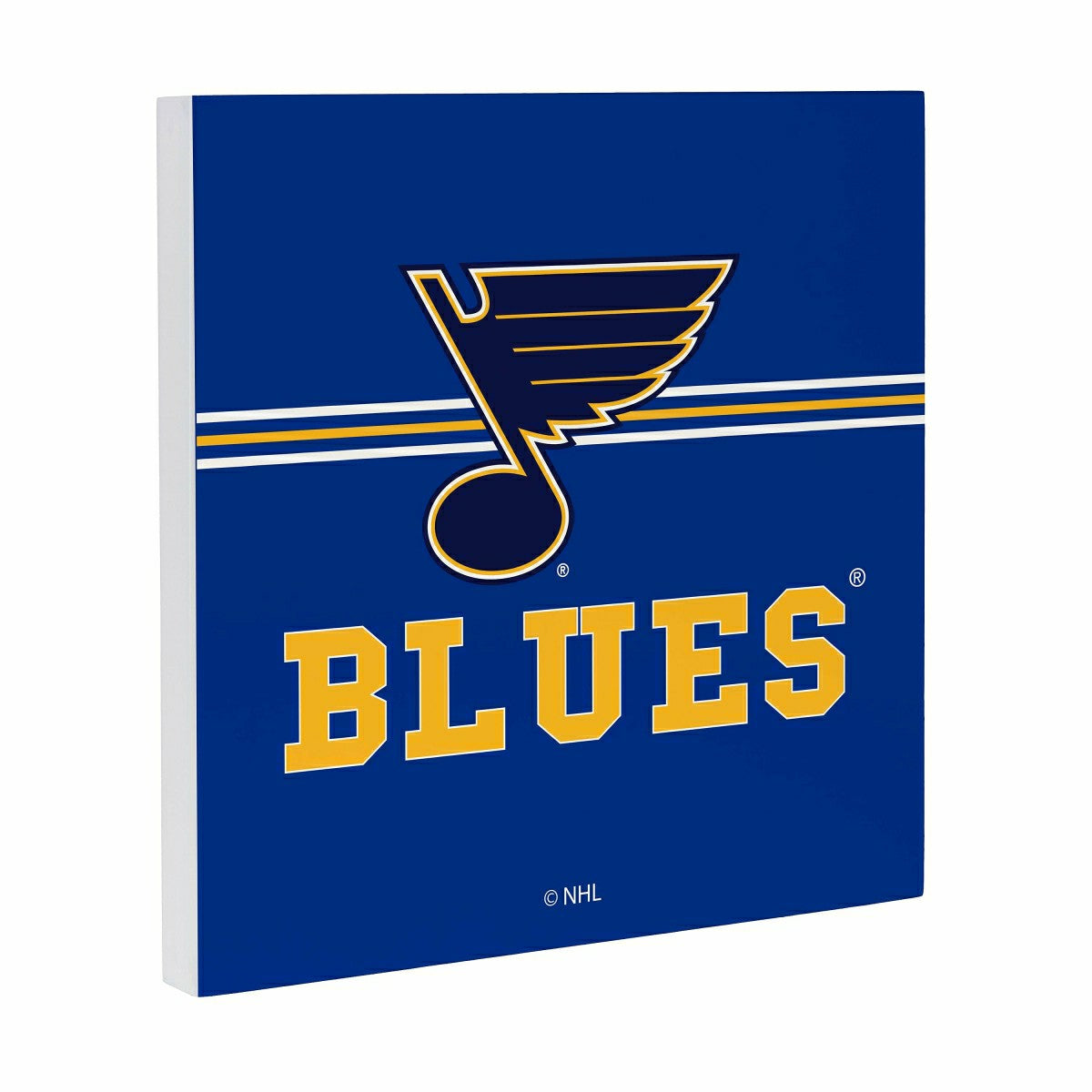 St Louis Blues Wood Wall Sign, 12x12, NHL, Home
