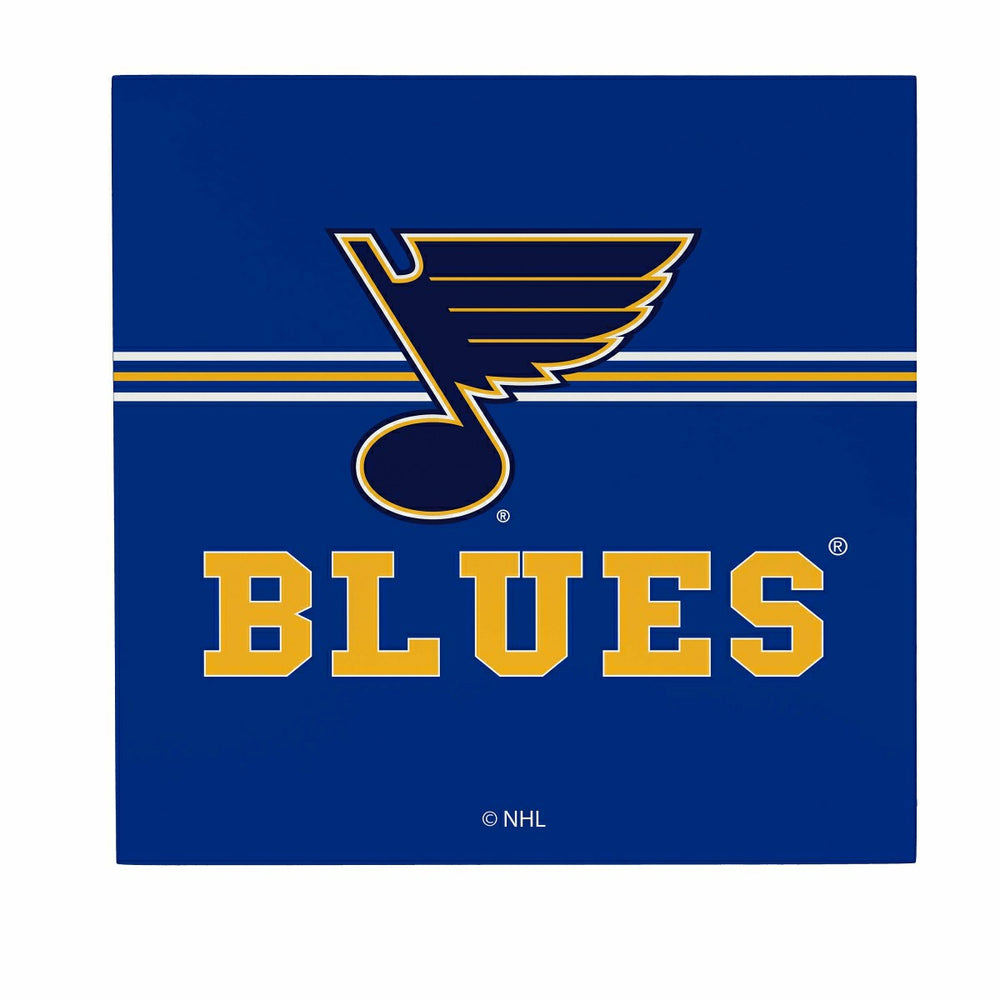 St Louis Blues Wood Wall Sign, 12x12, NHL, Home