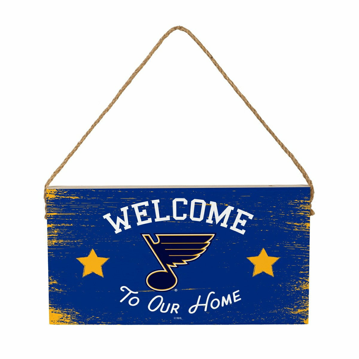 St Louis Blues Wood Wall Sign, 6x11, NHL, Home