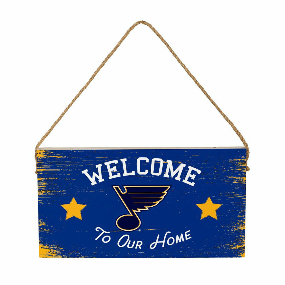 St Louis Blues Wood Wall Sign, 6x11, NHL, Home