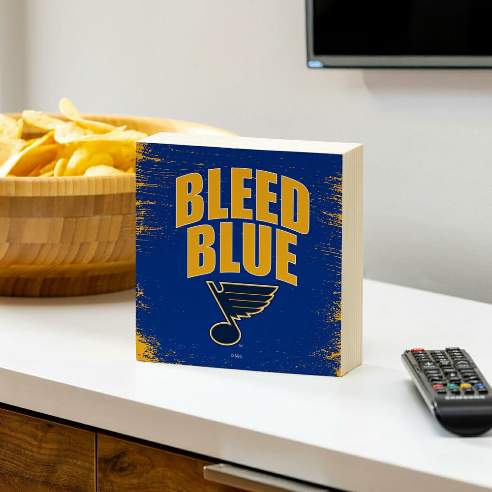 St Louis Blues Plock, Down Home Fans, 6x6, NHL, Home