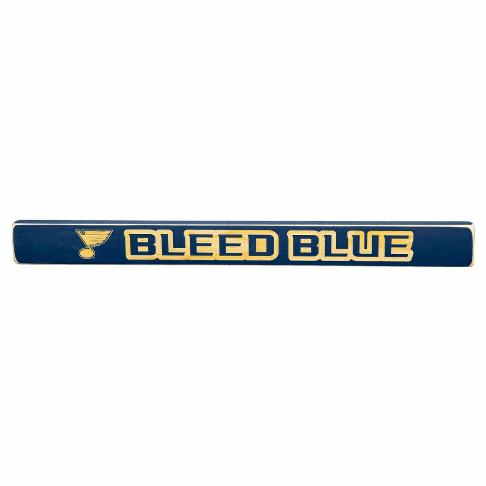 St Louis Blues Engraved Wood Sign, 1.5" x 18", NHL, Home