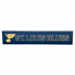 St Louis Blues Engraved Wood Sign, 3.5" x 18", NHL, Home