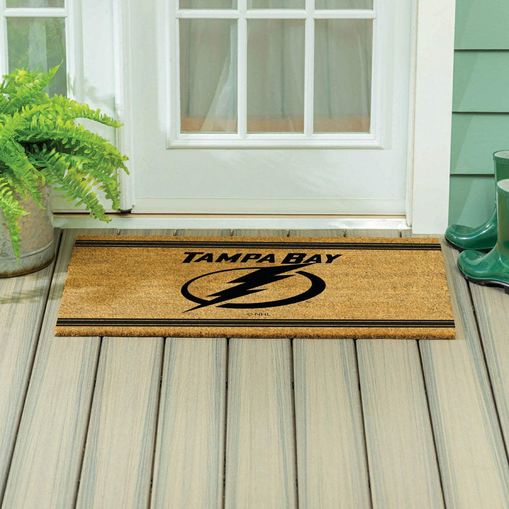 Tampa Bay Lightning Large One Color Coir Mat, 36"x24", NHL