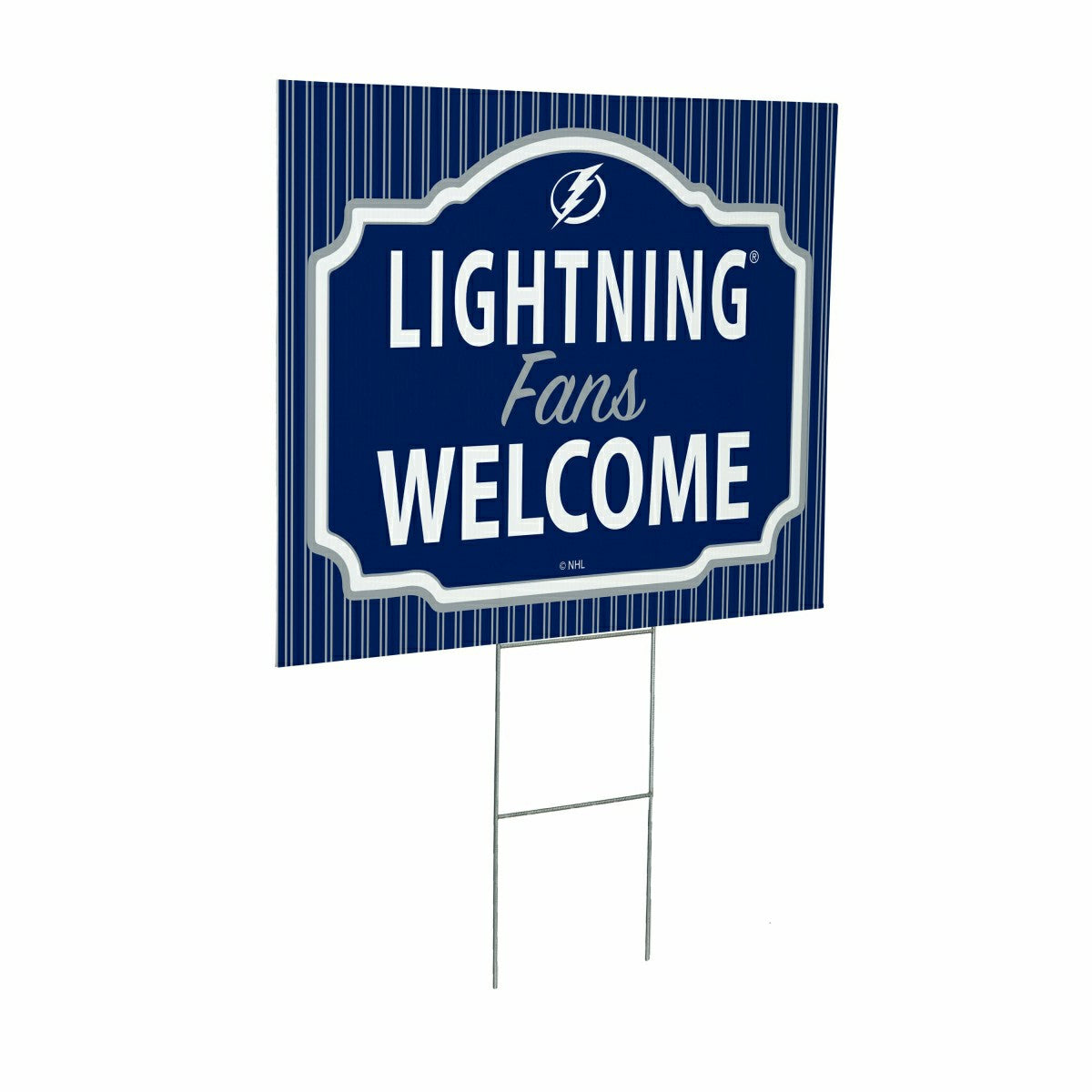 Tampa Bay Lightning Coroplast Yard Sign, "Fans Welcome", NHL, Home