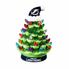 8" LED Ceramic Christmas Tree, Tampa Bay Lightning, NHL, Home