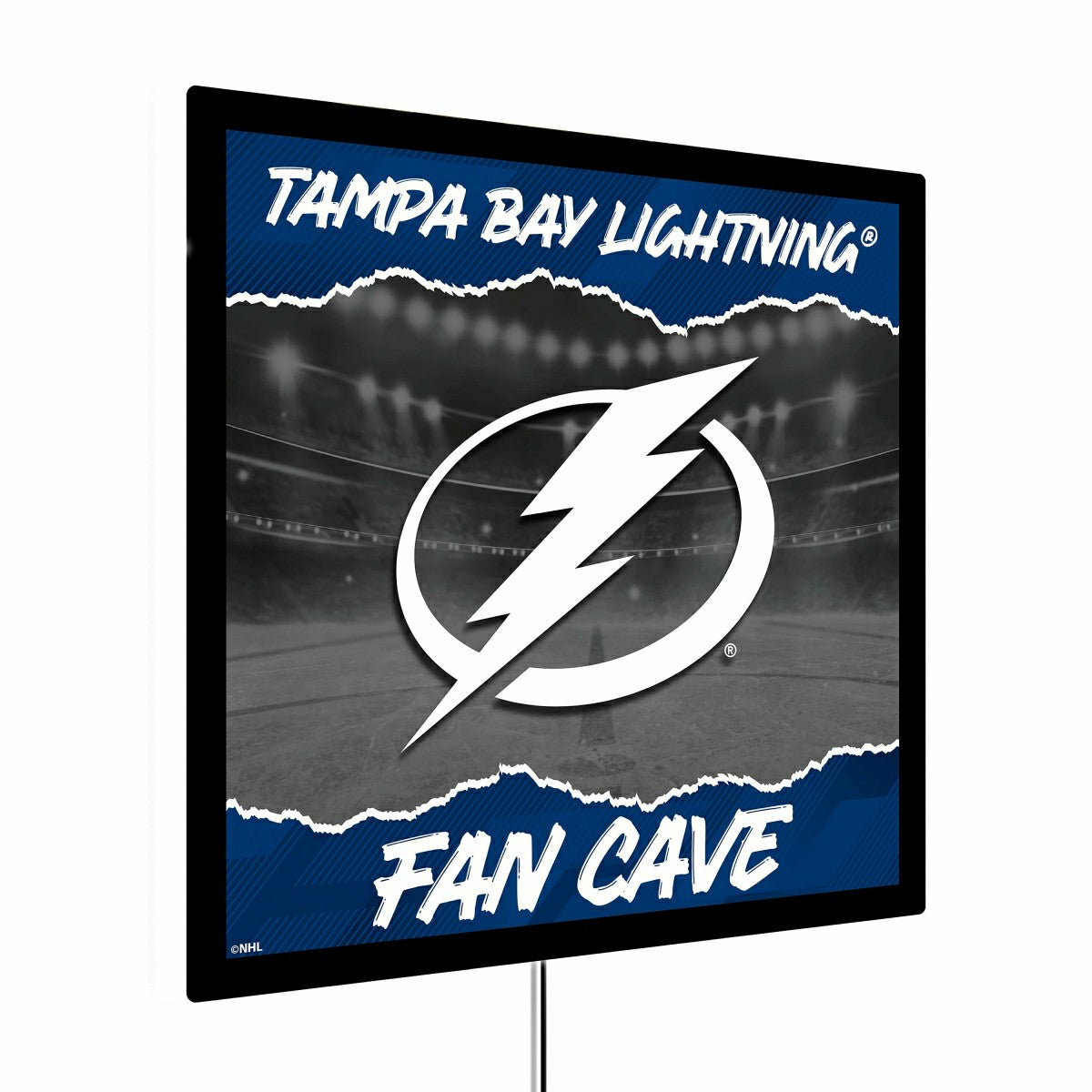 Tampa Bay Lightning 23"H x 23"L LED Wall Decor, Edgelite, Square, NHL, Home