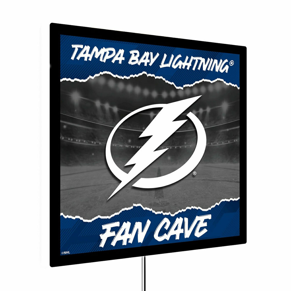 Tampa Bay Lightning 23"H x 23"L LED Wall Decor, Edgelite, Square, NHL, Home
