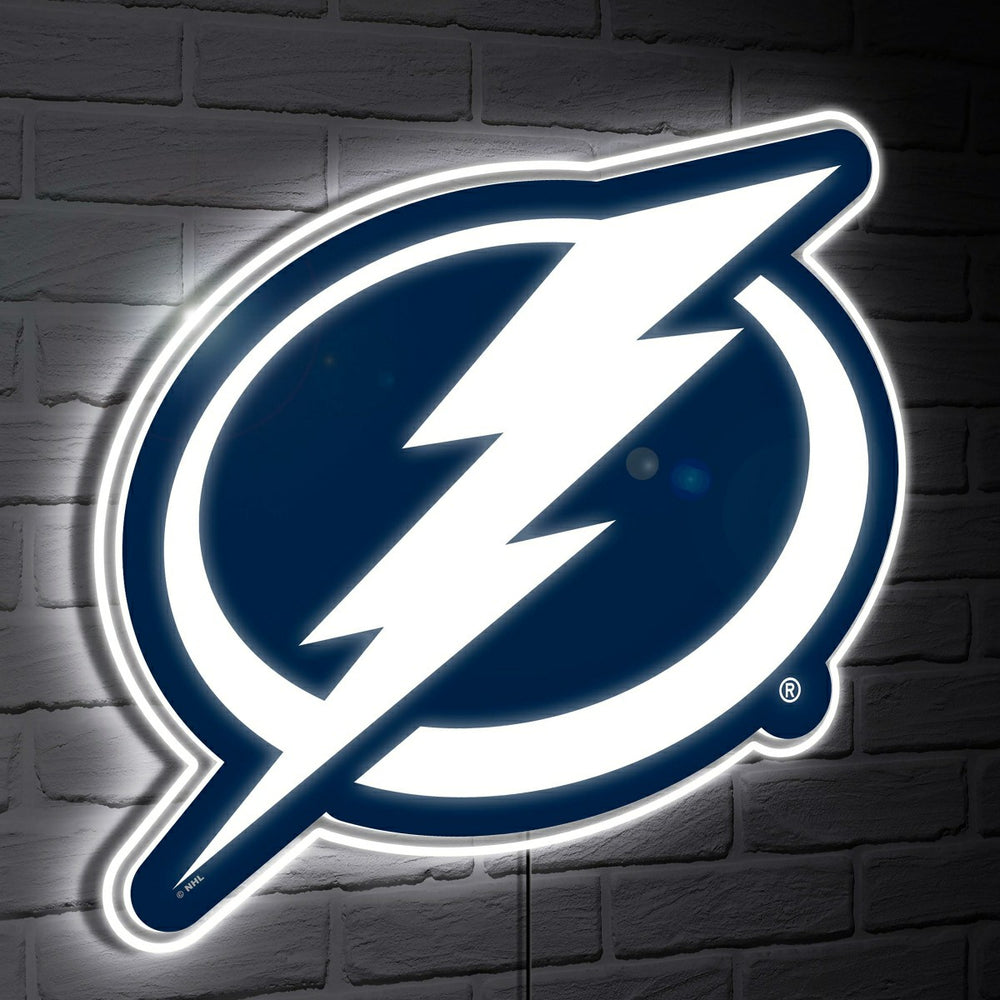 Tampa Bay Lightning LED Wall Decor, Glazelite, Logo, NHL, Home
