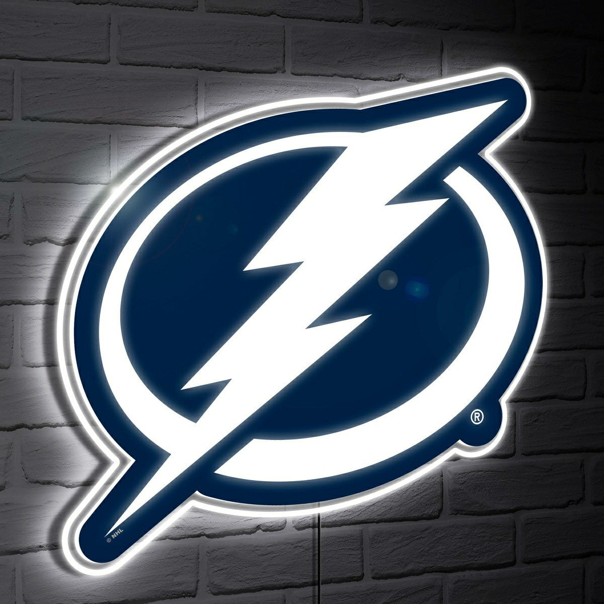 Tampa Bay Lightning LED Wall Decor, Glazelite, Logo, NHL, Home