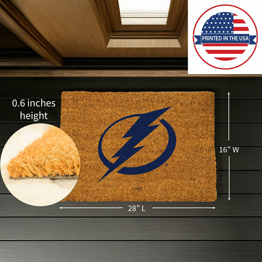 Coir Mat, 16"x28", Tampa Bay Lightning, NHL