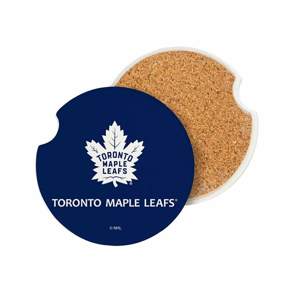 Toronto Maple Leafs Car Coaster Set, 2pc, NHL, Home