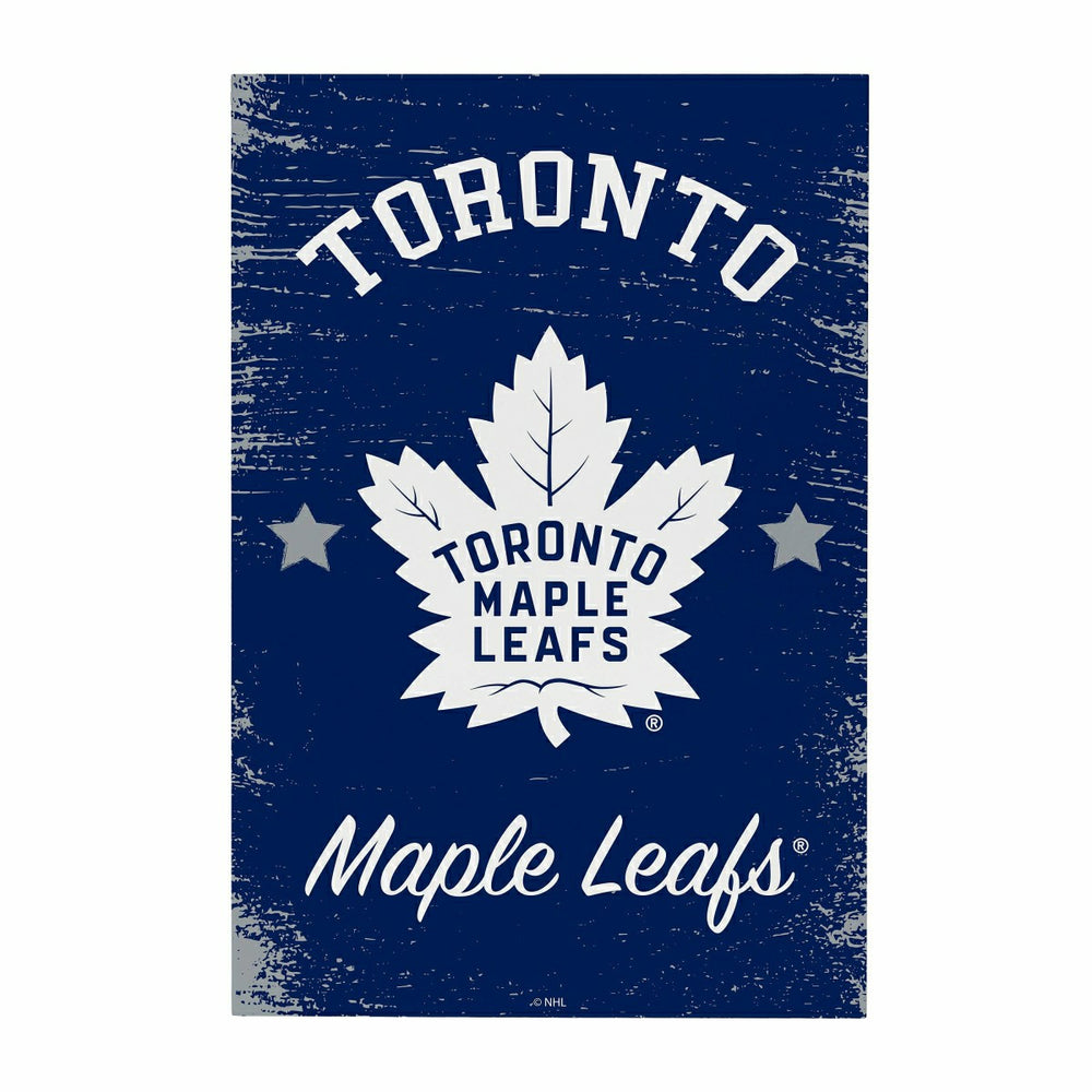Toronto Maple Leafs Wood Wall Sign, 16x24, NHL, Home