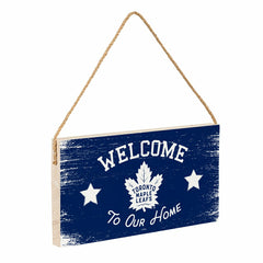 Toronto Maple Leafs Wood Wall Sign, 6x11, NHL, Home