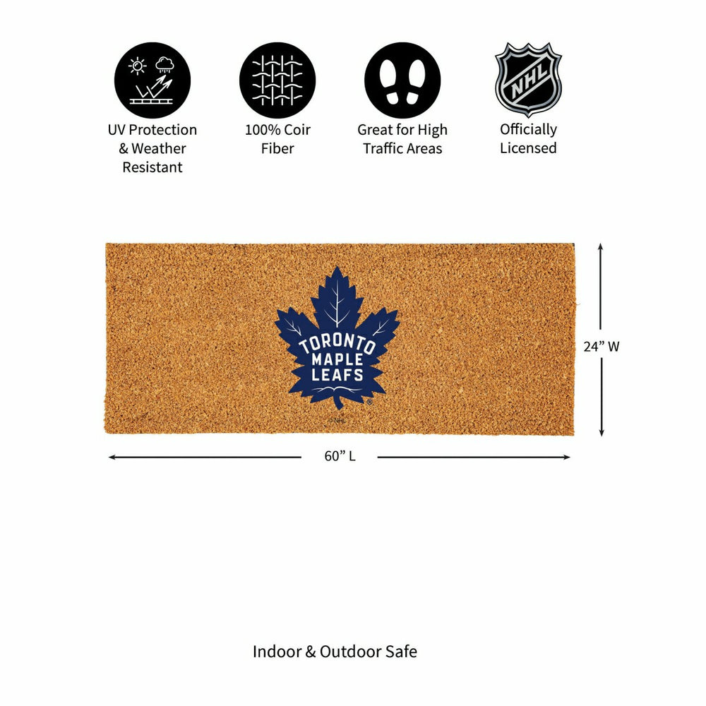 Toronto Maple Leafs Extra Large Full Color Coir Mat, 60"x24", NHL
