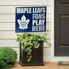 Toronto Maple Leafs Coroplast Yard Sign "Fans Play Here", NHL, Home