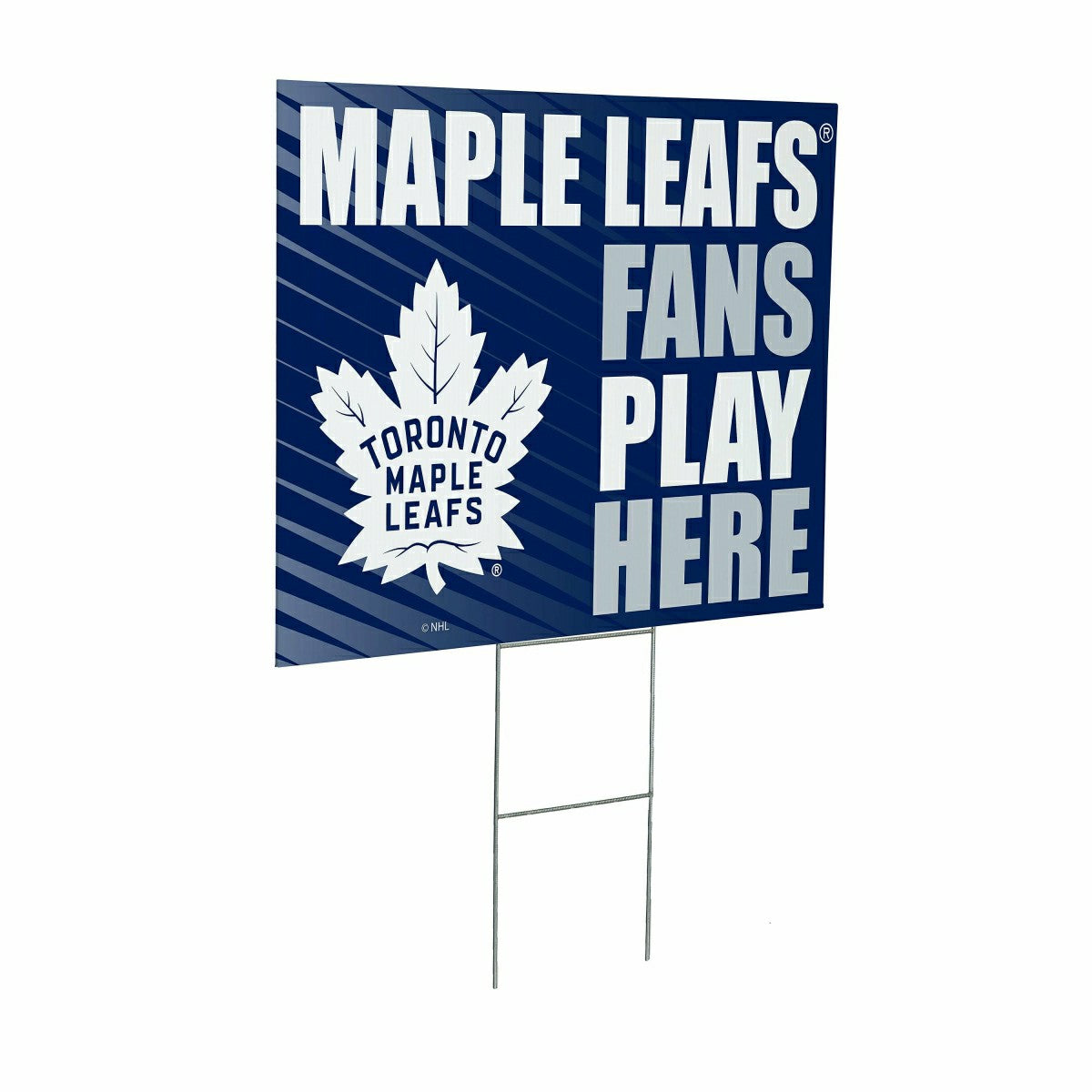 Toronto Maple Leafs Coroplast Yard Sign "Fans Play Here", NHL, Home