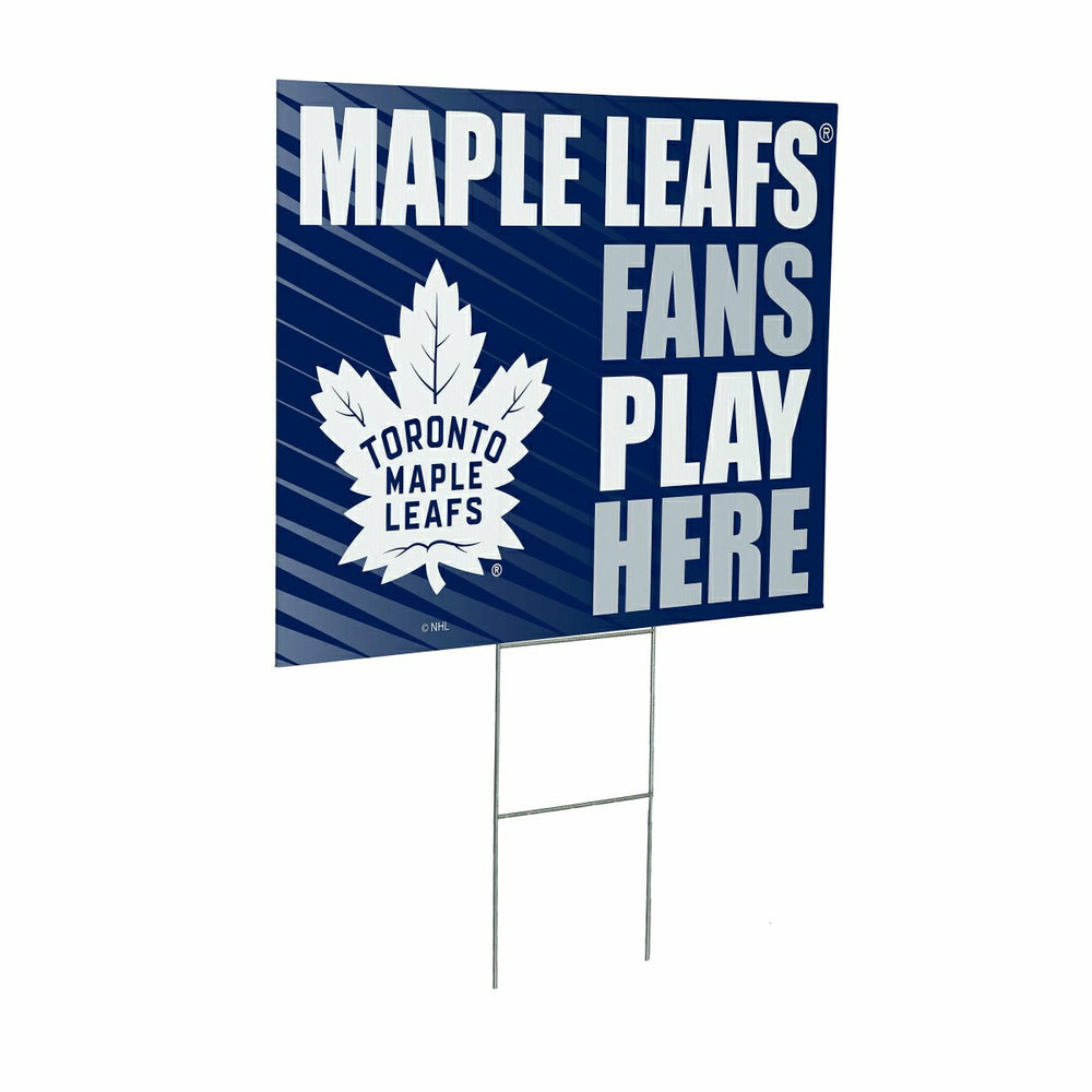 Toronto Maple Leafs Coroplast Yard Sign "Fans Play Here", NHL, Home