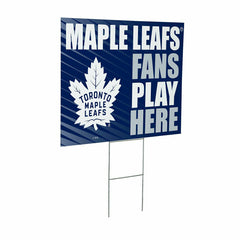 Toronto Maple Leafs Coroplast Yard Sign "Fans Play Here", NHL, Home