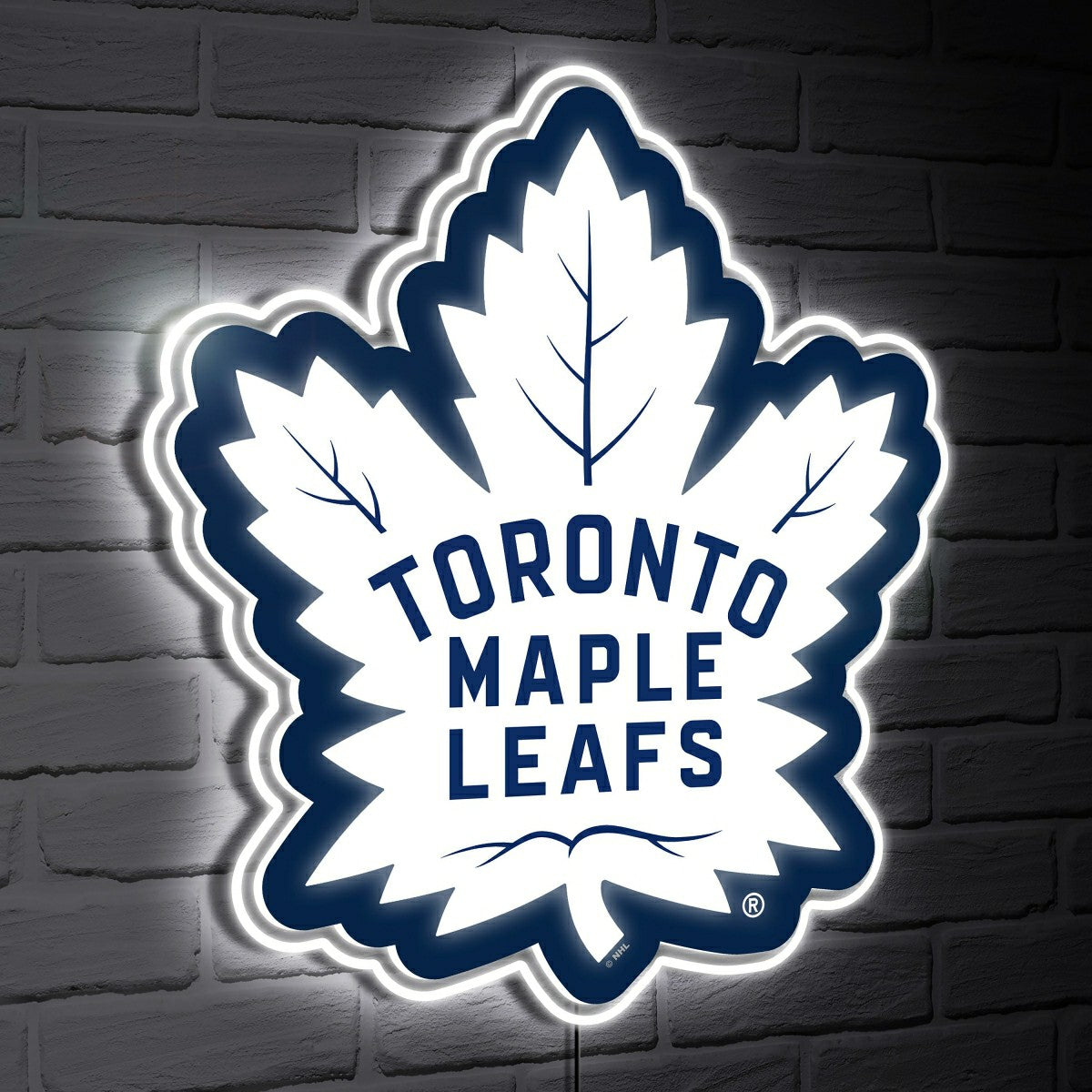 Toronto Maple Leafs LED Wall Decor, Glazelite, Logo, NHL, Home