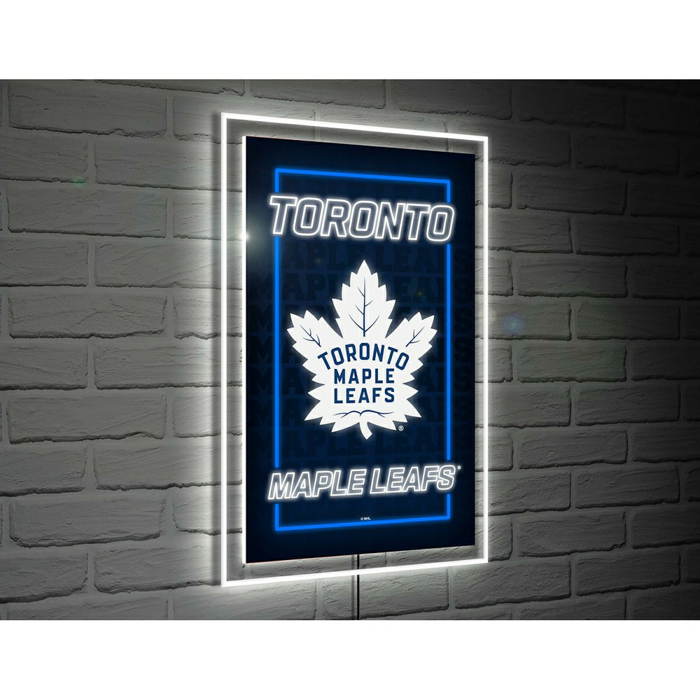 Toronto Maple Leafs Hockey Rectangle Neolite LED Decor, NHL, Home