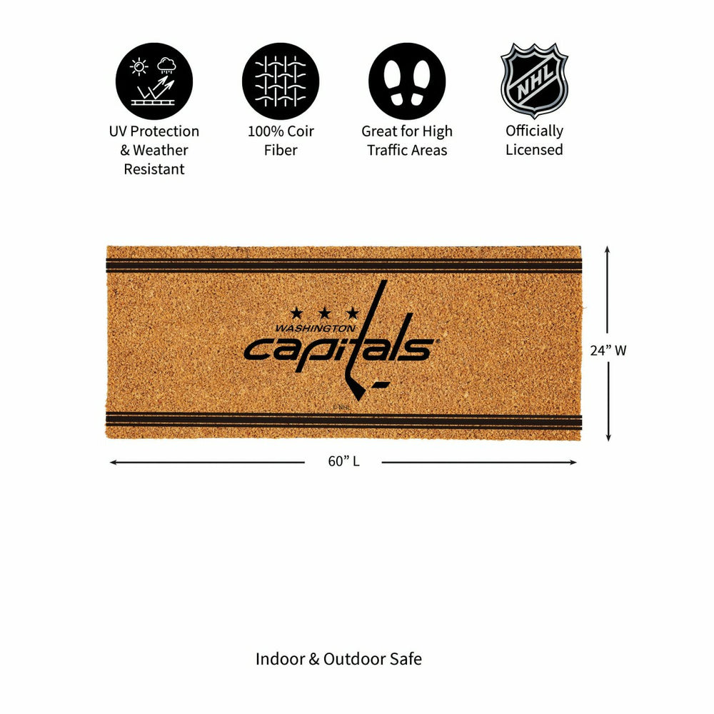 Washington Capitals Extra Large One Color Coir Mat, 60"x24", NHL