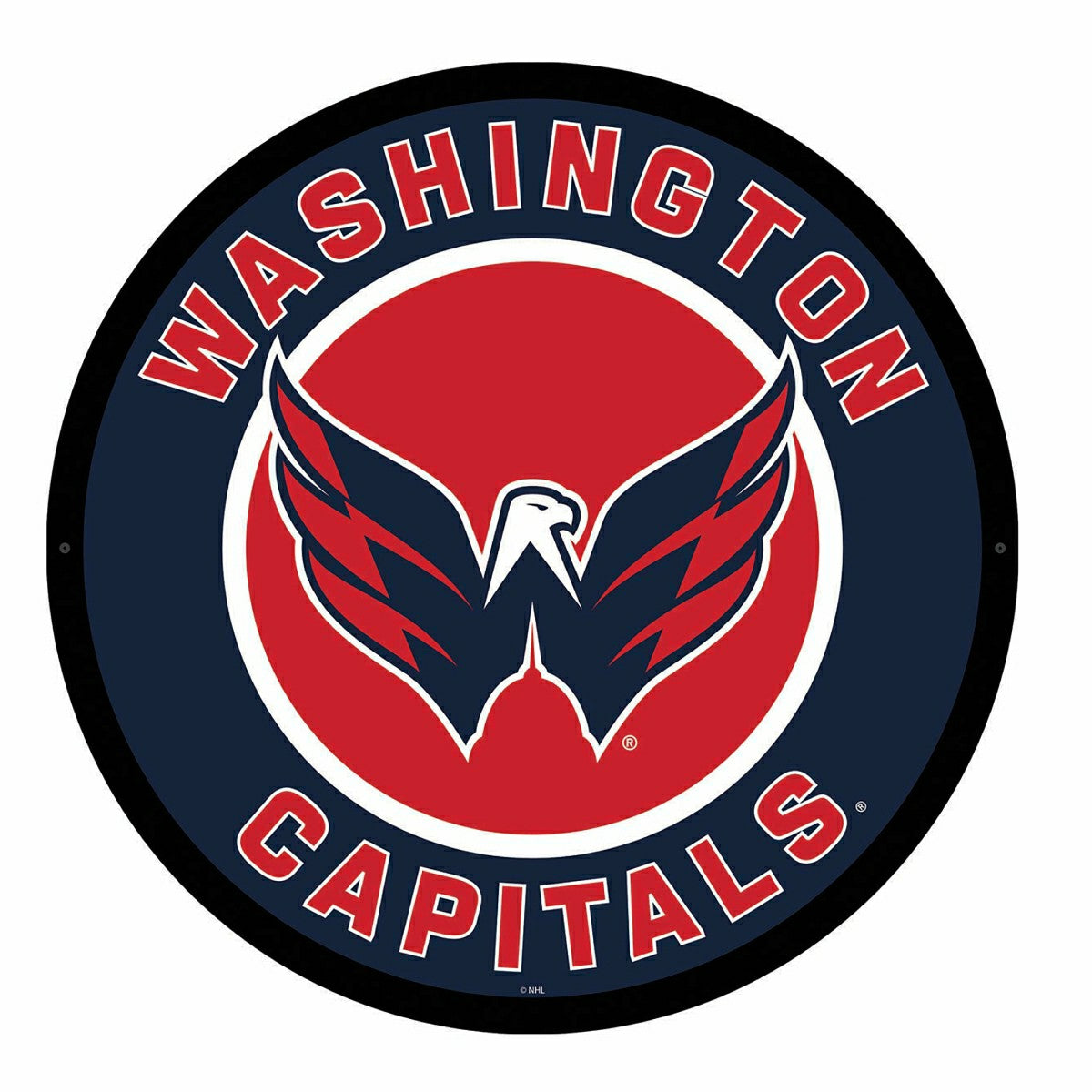 LED Wall Decor, Round, Washington Capitals, NHL, Home