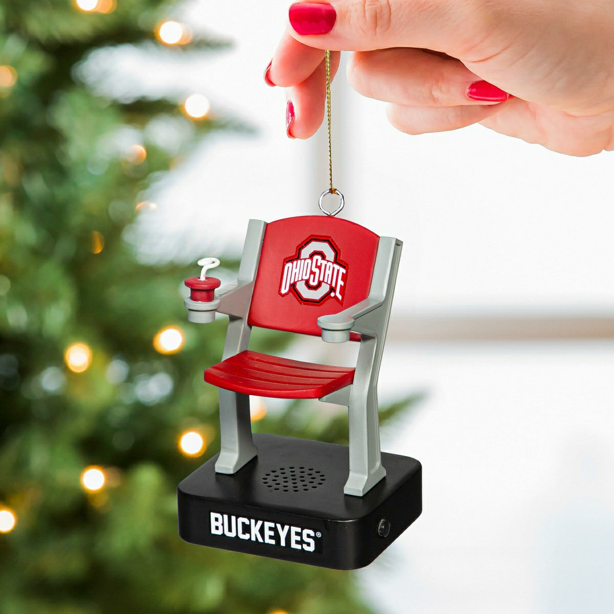 Stadium Seat Ornament, Ohio State University, Home, Collegiate