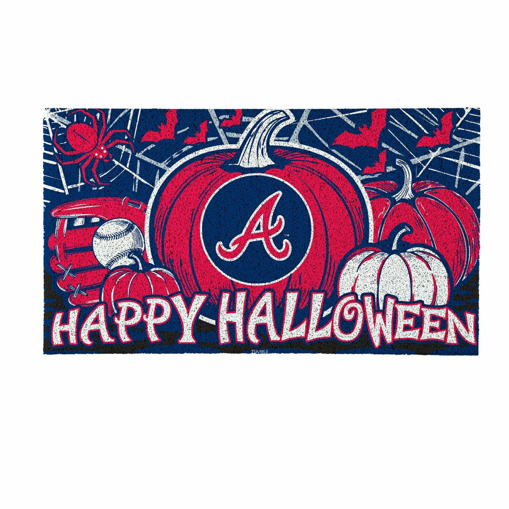 Atlanta Braves Halloween PVC Mat, 28"x16", MLB