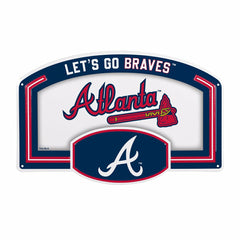 Atlanta Braves USA Embossed Steel Wall Sign, 11" x 17", MLB, Home