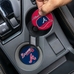 Atlanta Braves Car Coaster Set, 2pc, MLB, Home