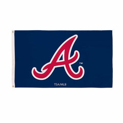 Atlanta Braves Single Sided Flag w/ 2 Grommets, 3'x5', MLB, Home