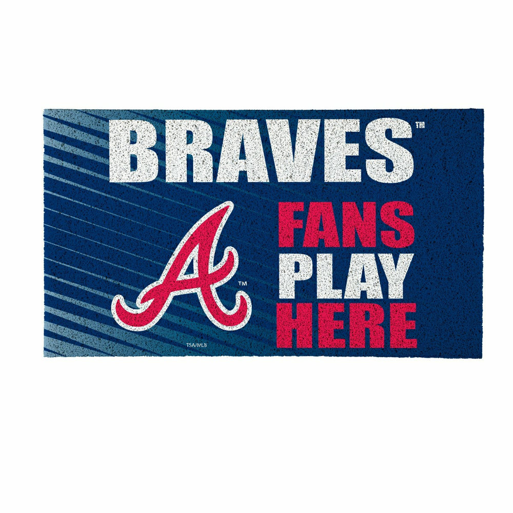 Atlanta Braves Fan Mat, 28"x16", MLB