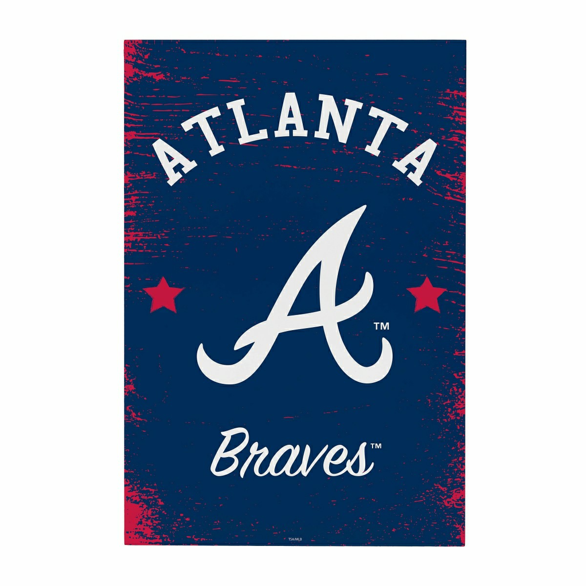 Atlanta Braves Wood Wall Sign, 16x24, MLB, Home