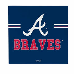 Atlanta Braves Wood Wall Sign, 12x12, MLB, Home