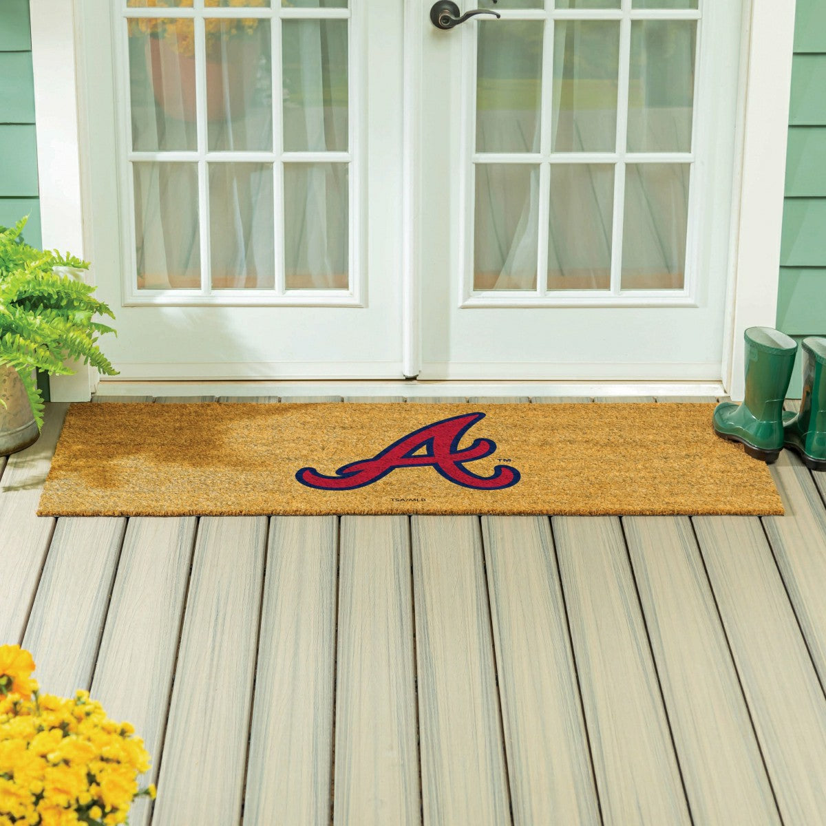 Atlanta Braves Extra Large Full Color Coir Mat, 60"x24", MLB