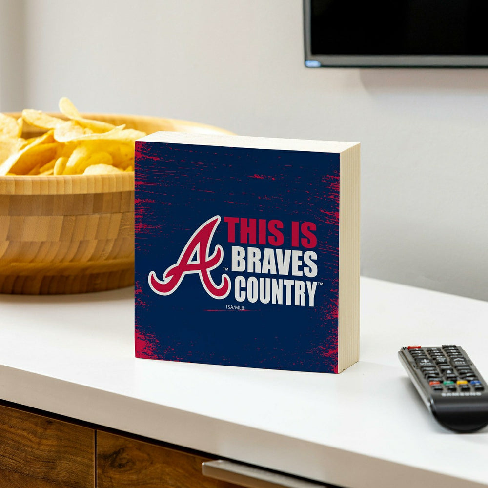Atlanta Braves Plock, Down Home Fans, 6x6, MLB, Home
