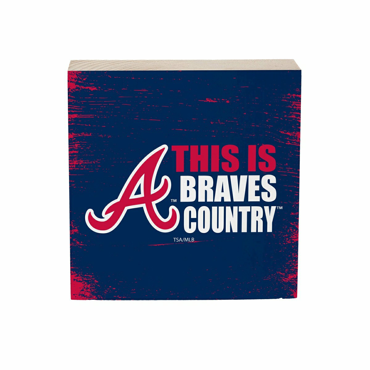 Atlanta Braves Plock, Down Home Fans, 6x6, MLB, Home