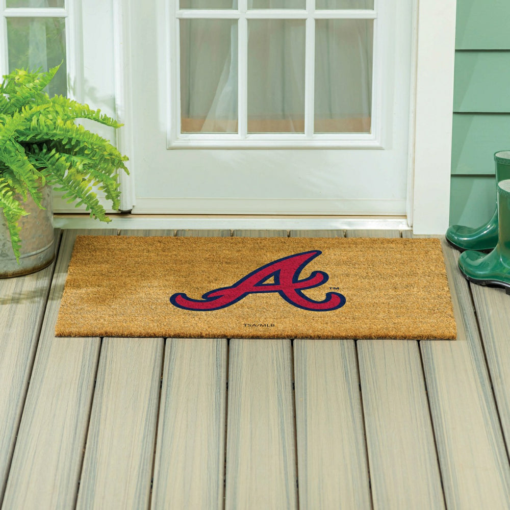Atlanta Braves Large Full Color Coir Mat, 36"x24", MLB