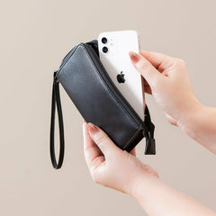 Atlanta Braves Wristlet Wallet Black, MLB, Home