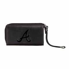 Atlanta Braves Wristlet Wallet Black, MLB, Home