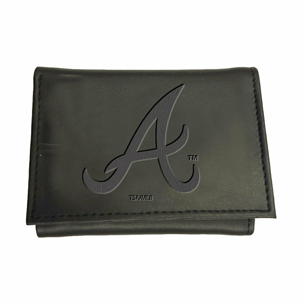 Atlanta Braves Tri-Fold Wallet Black, MLB, Home
