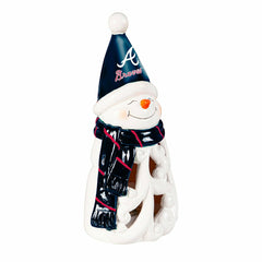 Atlanta Braves Snowman LED Statuary, 8", MLB, Home