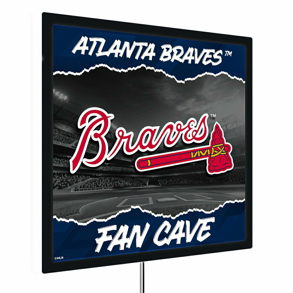 Atlanta Braves 23"H x 23"L LED Wall Decor, Edgelite, Square, MLB, Home