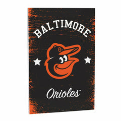 Baltimore Orioles Wood Wall Sign, 16x24, MLB, Home