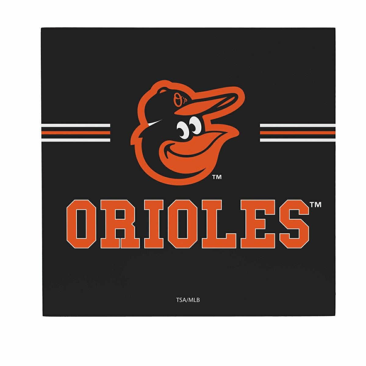 Baltimore Orioles Wood Wall Sign, 12x12, MLB, Home